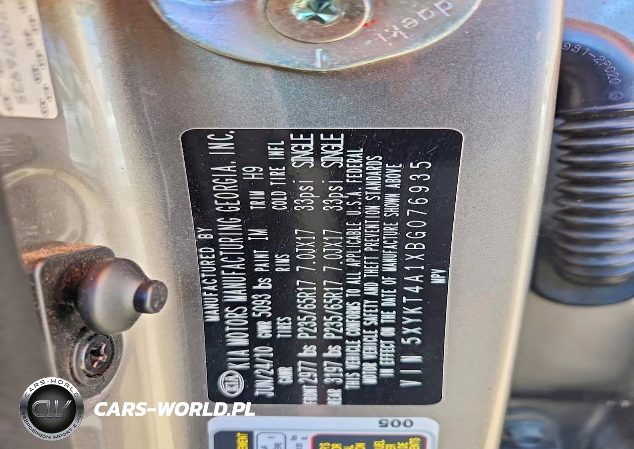 2011 Kia Sorento Lx VIN:5XYKT4A1XBG076935 - 14