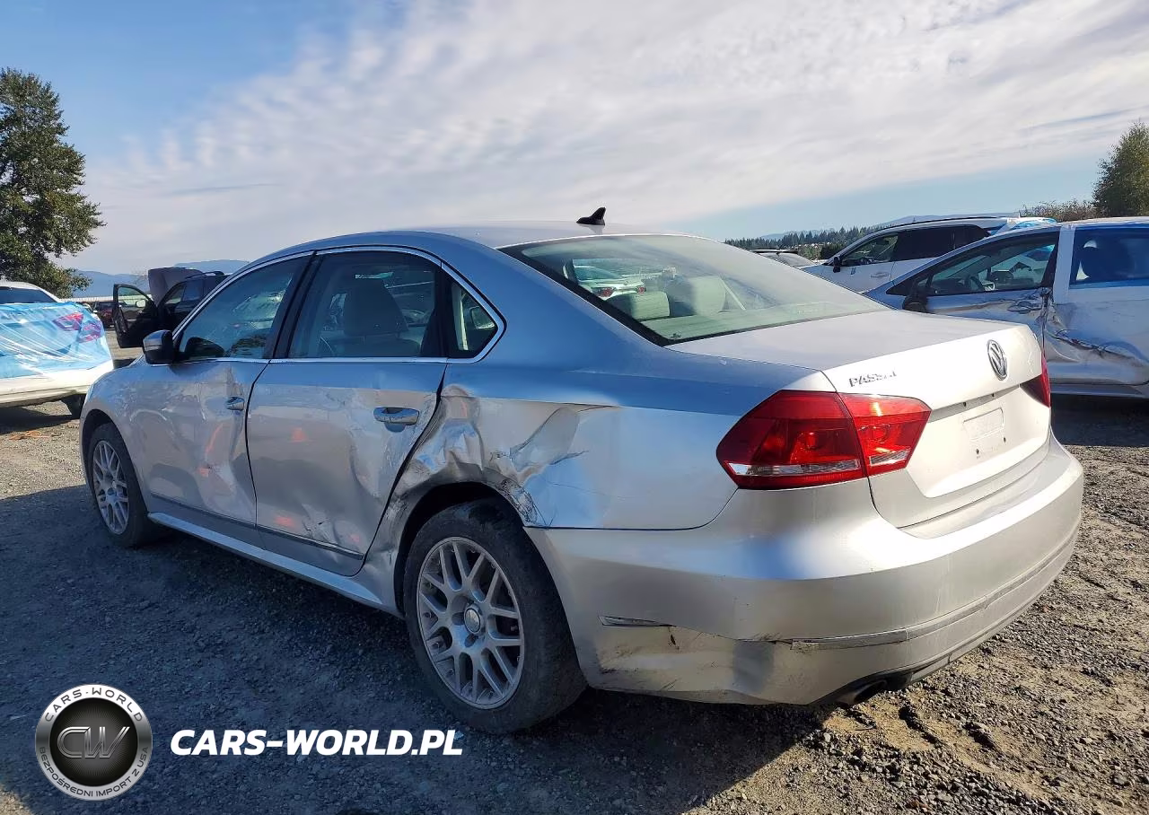 2013 Volkswagen Passat Se VIN:1VWBN7A32DC043011 - 2
