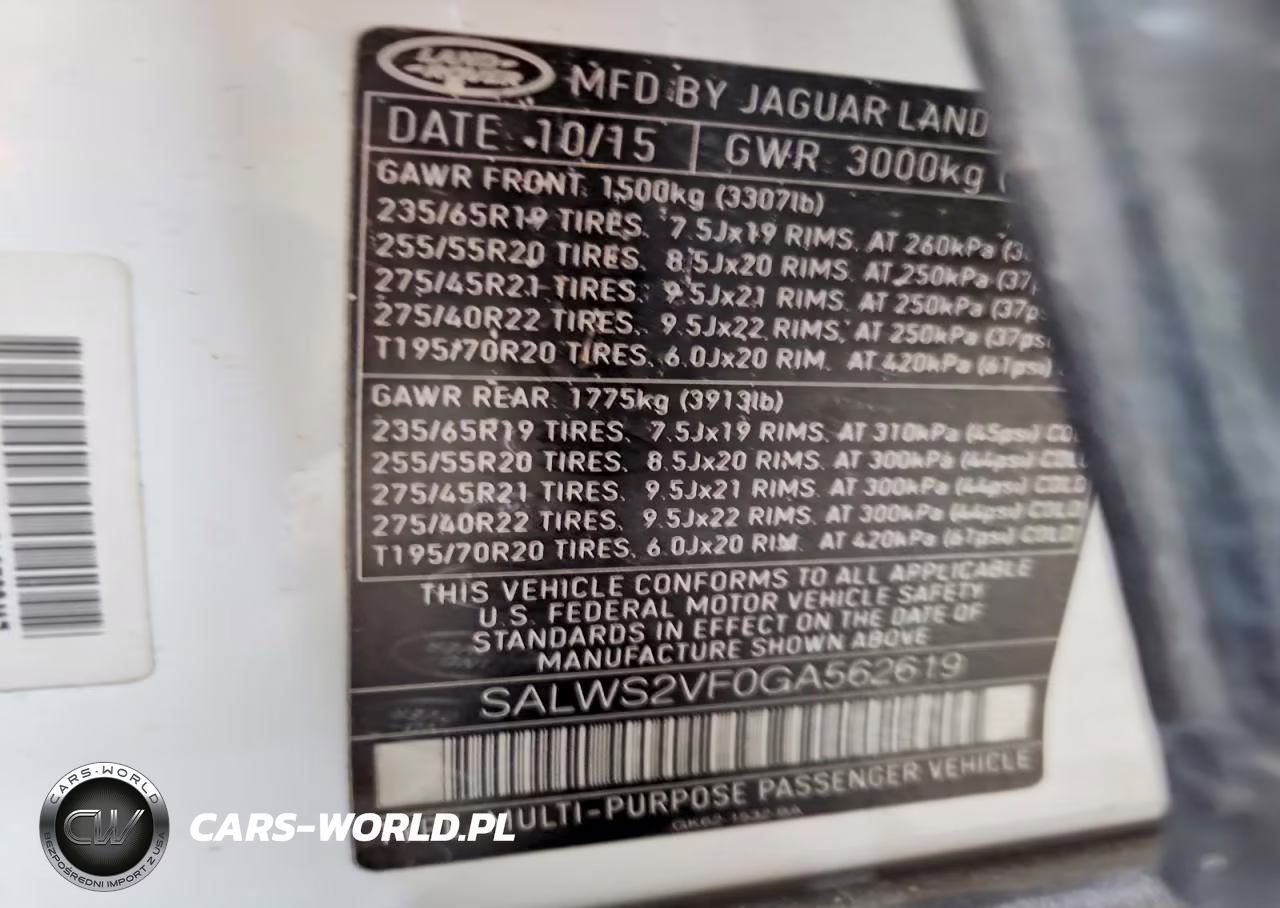 2016 Land Rover Range Rover Sport Hst VIN:SALWS2VF0GA562619 - 13