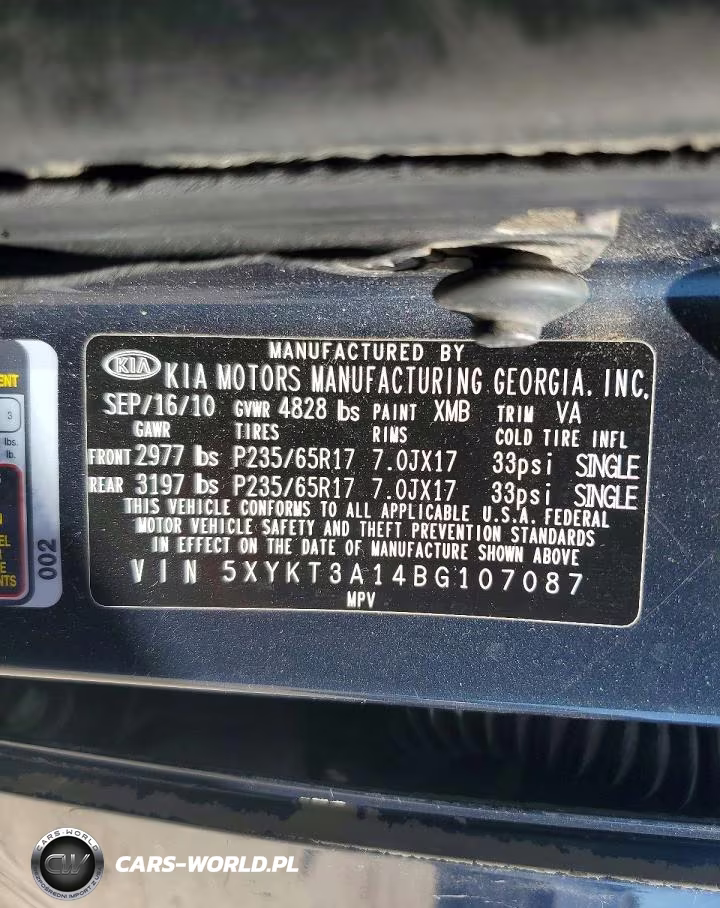 2011 Kia Sorento Lx VIN:5XYKT3A14BG107087 - 13