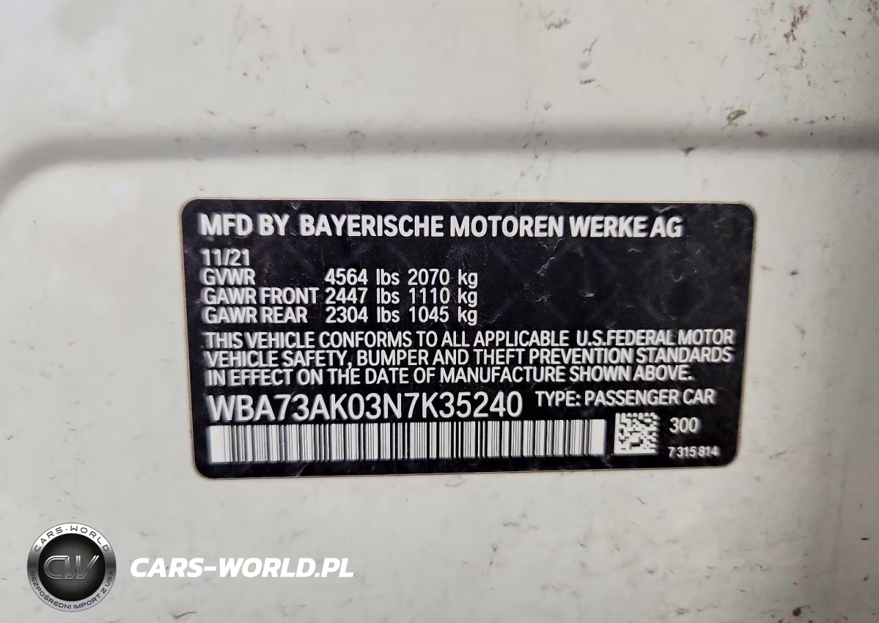 2022 BMW 228Xi VIN:WBA73AK03N7K35240 - 12