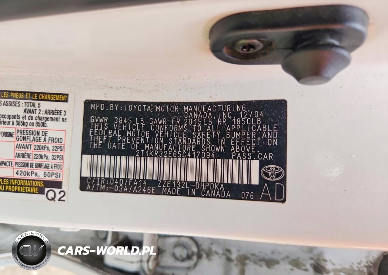 2005 Toyota Matrix Base VIN:2T1KR32E65C417094 - 13