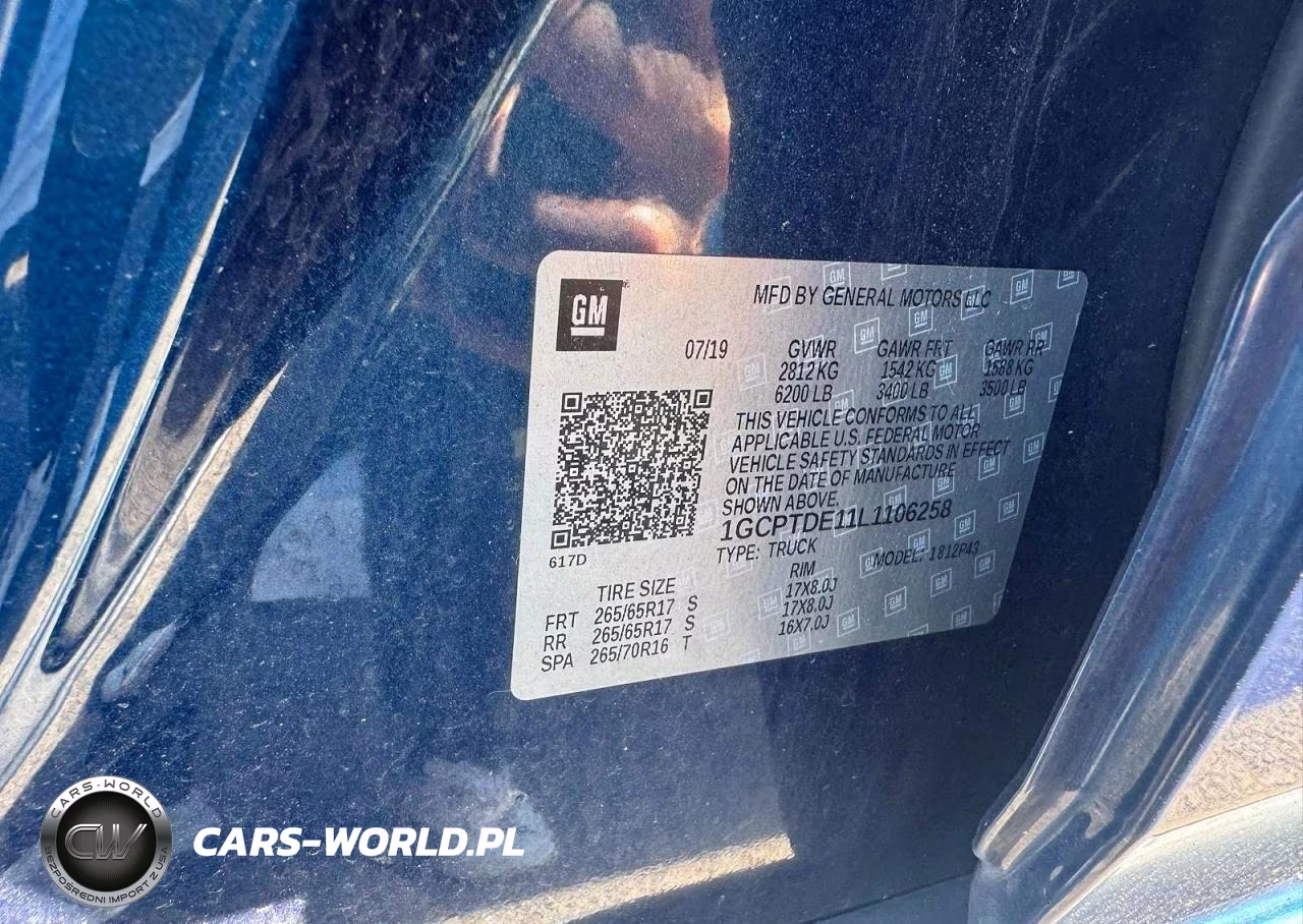 2020 Chevrolet Colorado Z71 VIN:1GCPTDE11L1106258 - 14