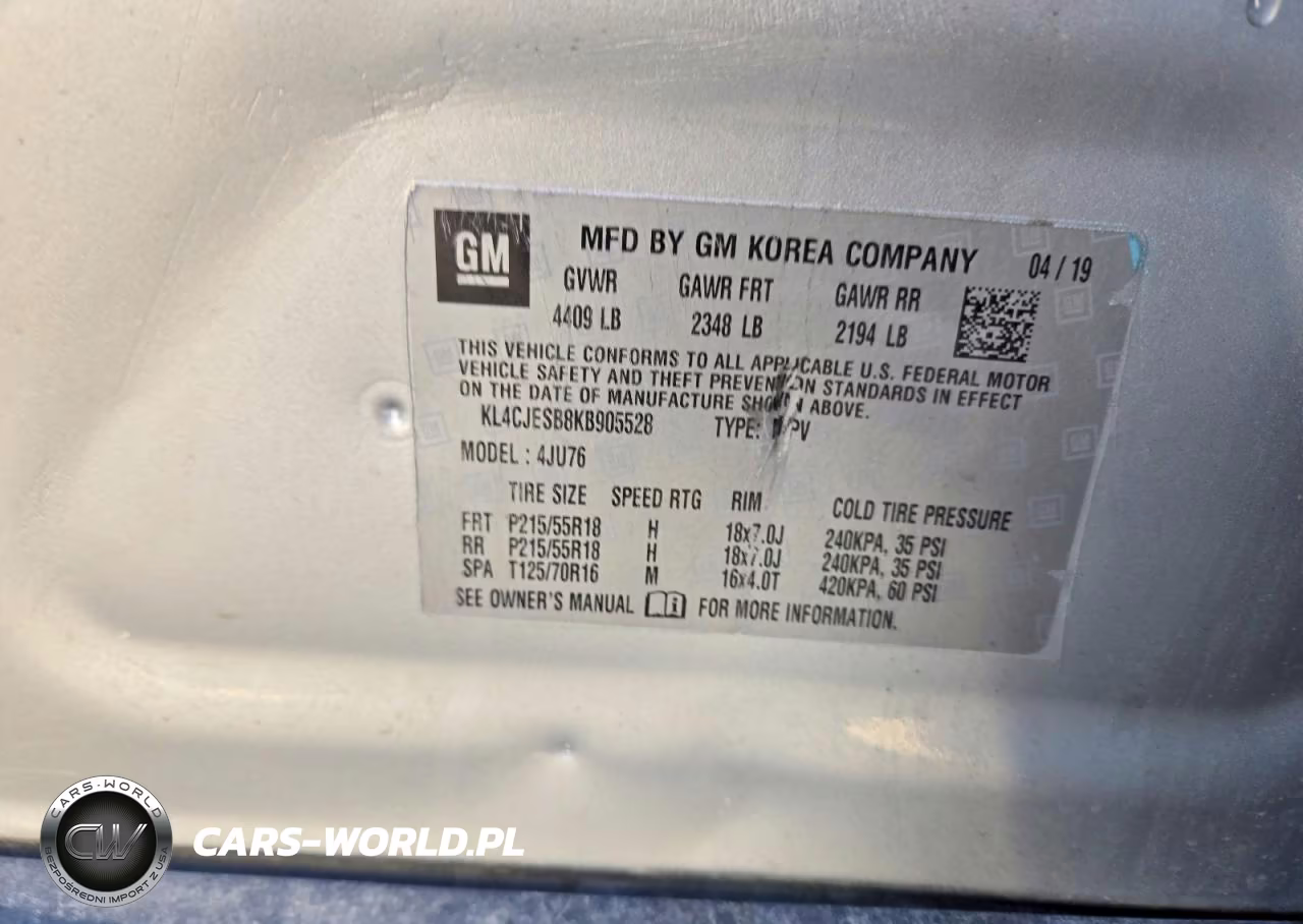2019 Buick Encore Preferred VIN:KL4CJESB8KB905528 - 13