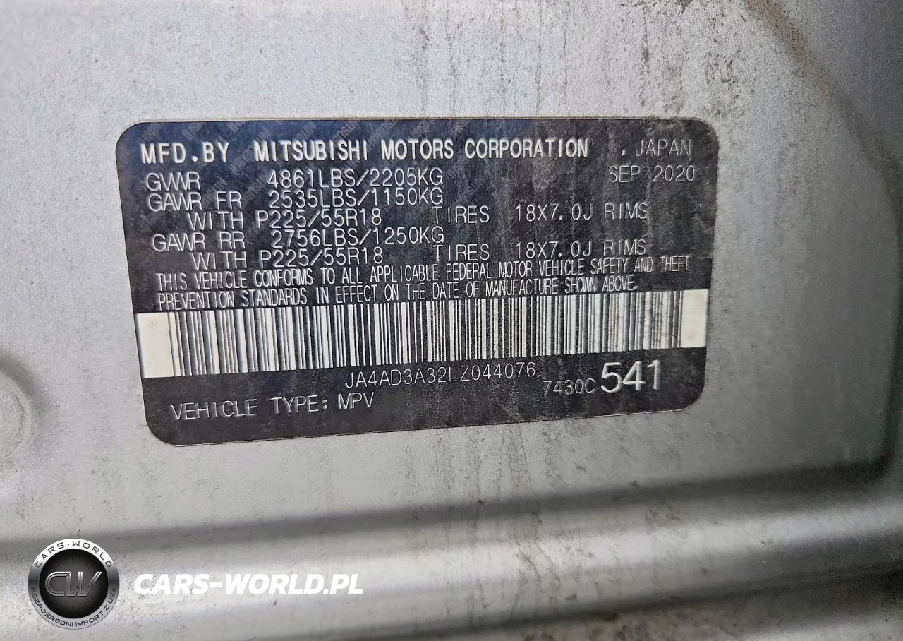 2020 Mitsubishi Outlander Se VIN:JA4AD3A32LZ044076 - 13