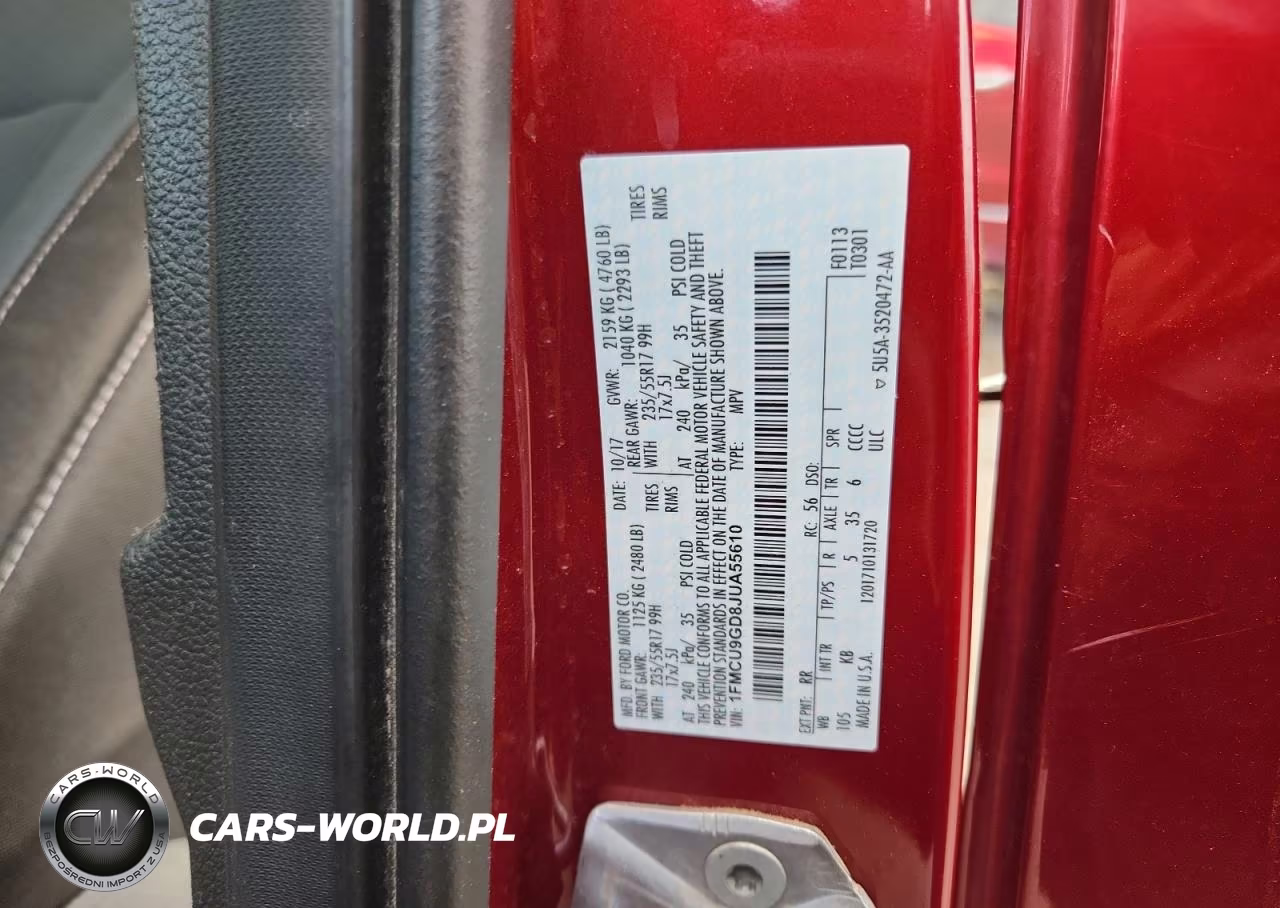 2018 Ford Escape Se VIN:1FMCU9GD8JUA55610 - 13