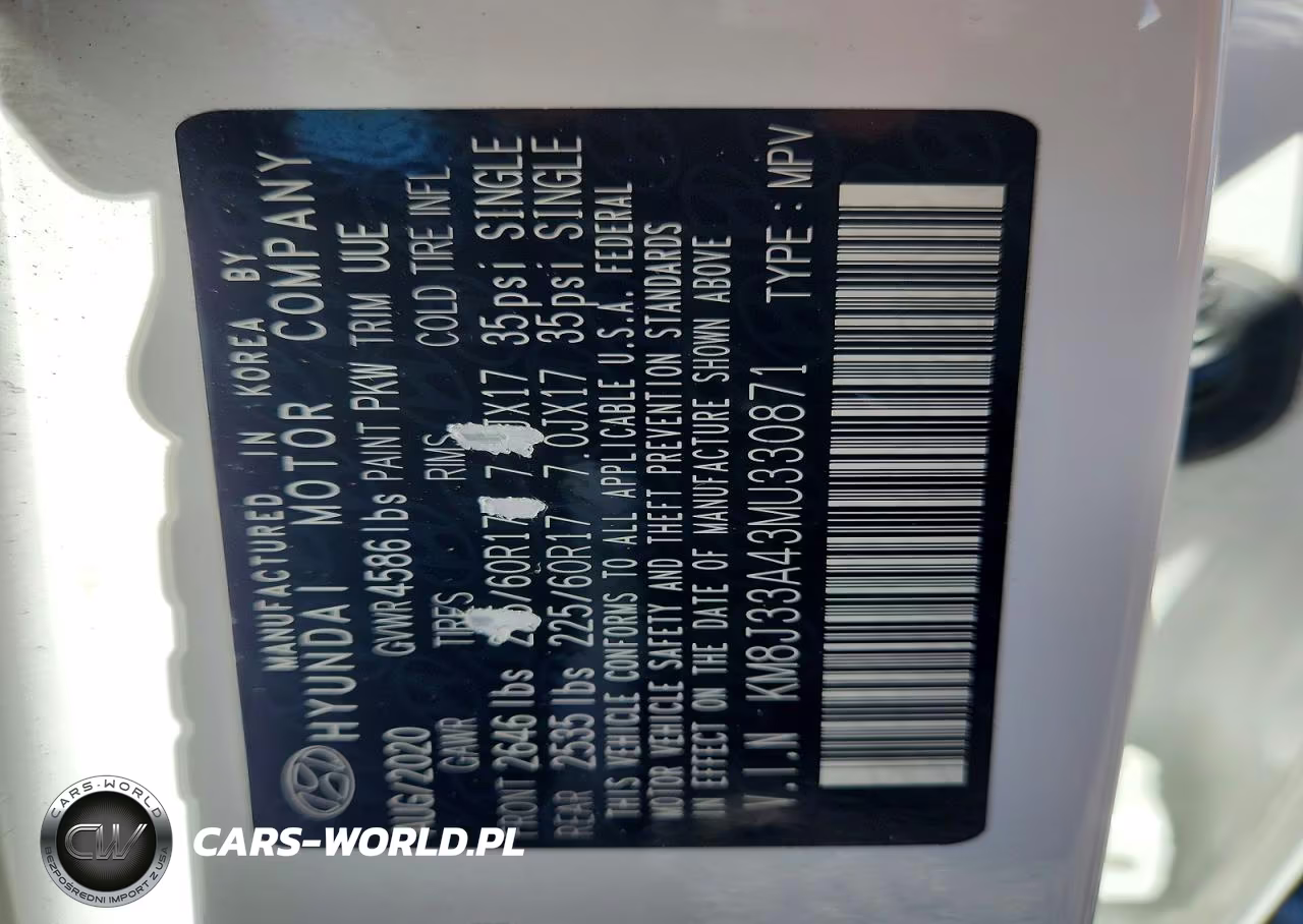 2021 Hyundai Tucson Value VIN:KM8J33A43MU330871 - 13