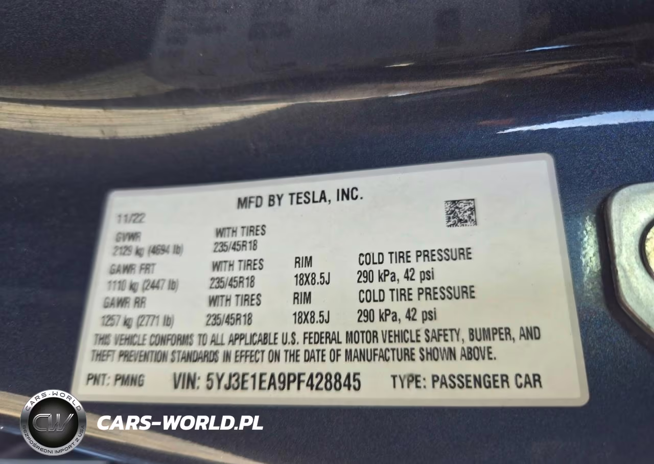 2023 Tesla Model 3 VIN:5YJ3E1EA9PF428845 - 12