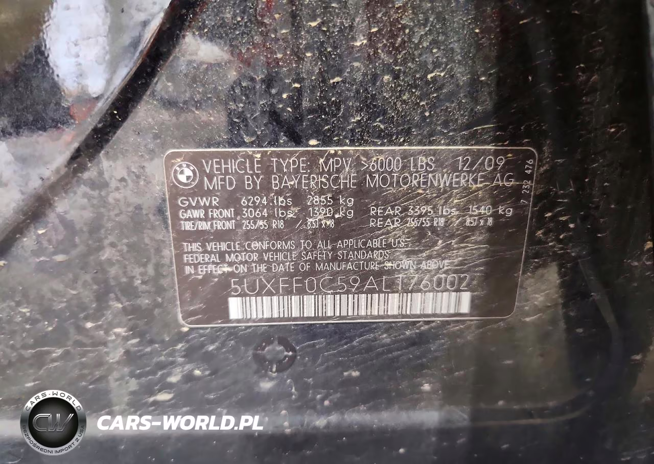 2010 BMW X5 xDrive35D VIN:5UXFF0C59ALT76002 - 14