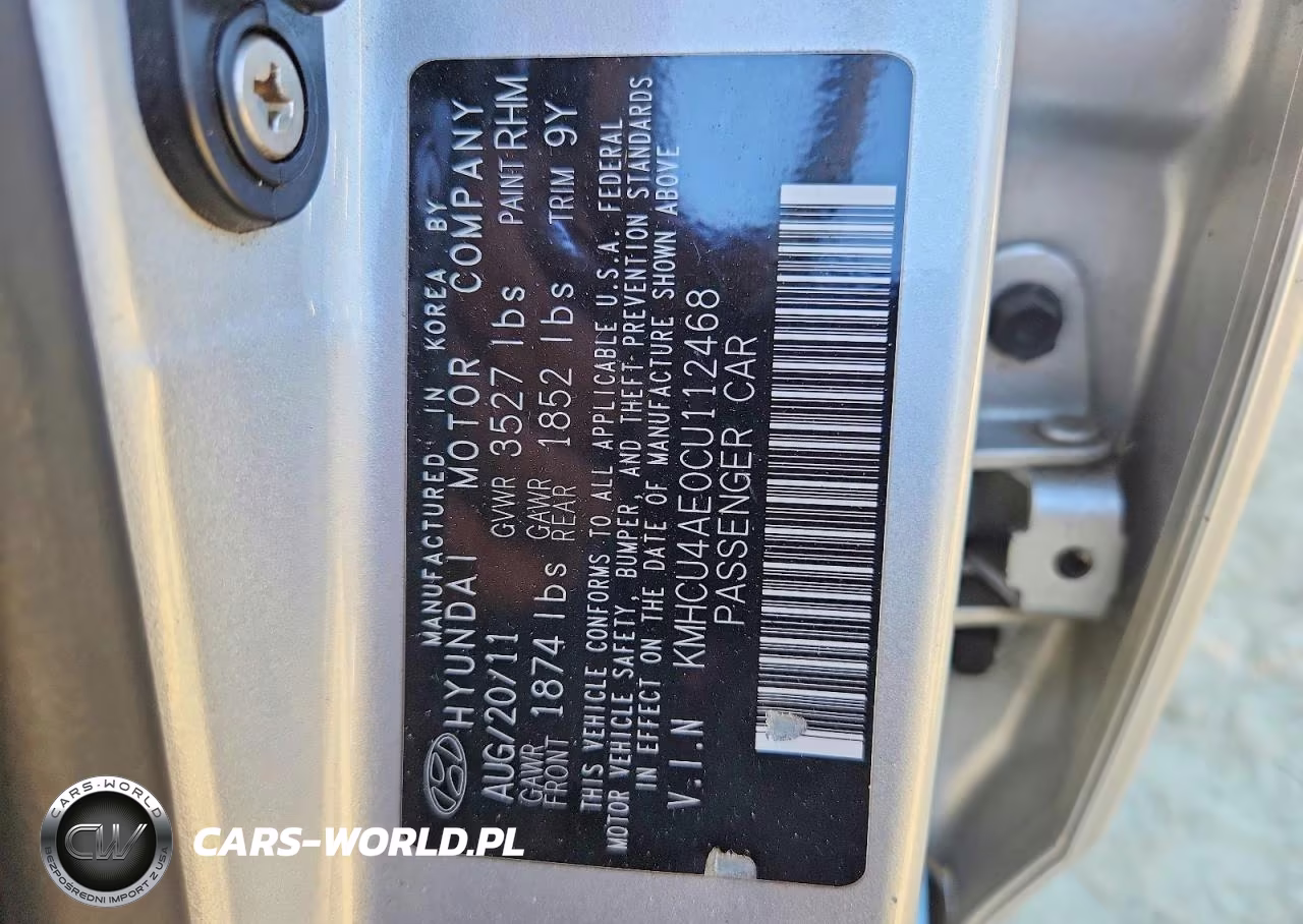 2012 Hyundai Accent Gls VIN:KMHCU4AE0CU112468 - 12
