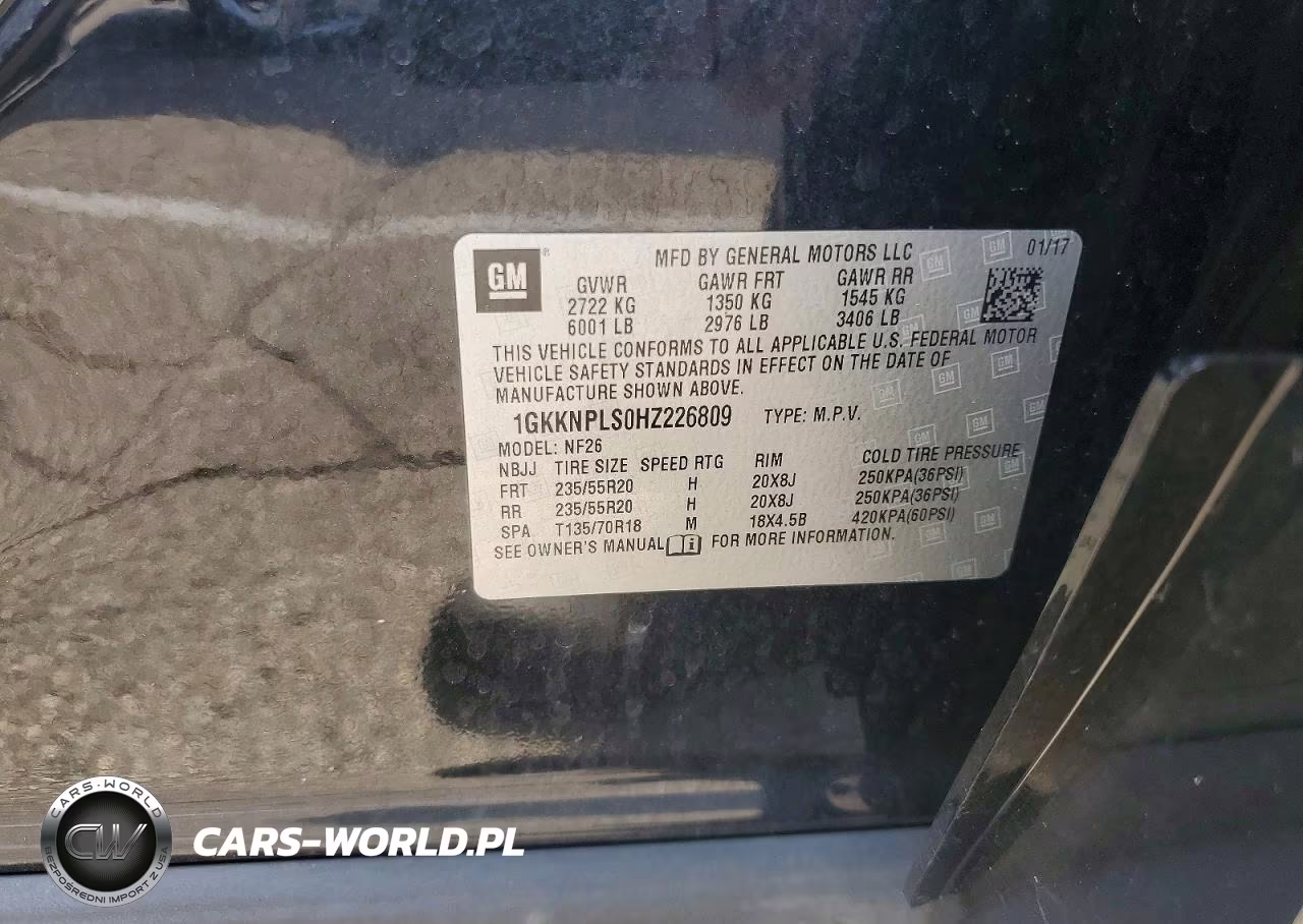 2017 GMC Acadia Denali VIN:1GKKNPLS0HZ226809 - 13