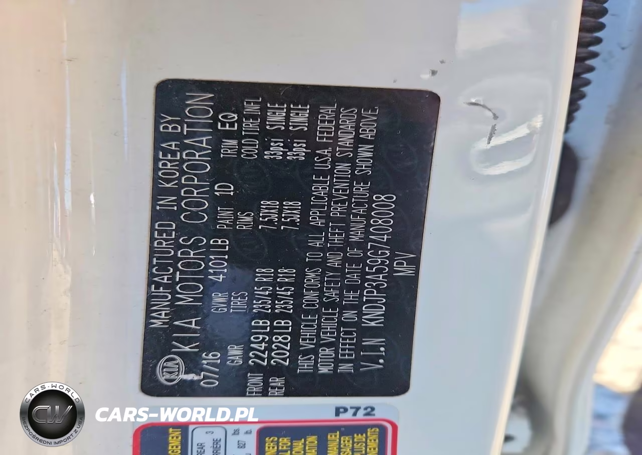 2016 Kia Soul + VIN:KNDJP3A59G7408008 - 12