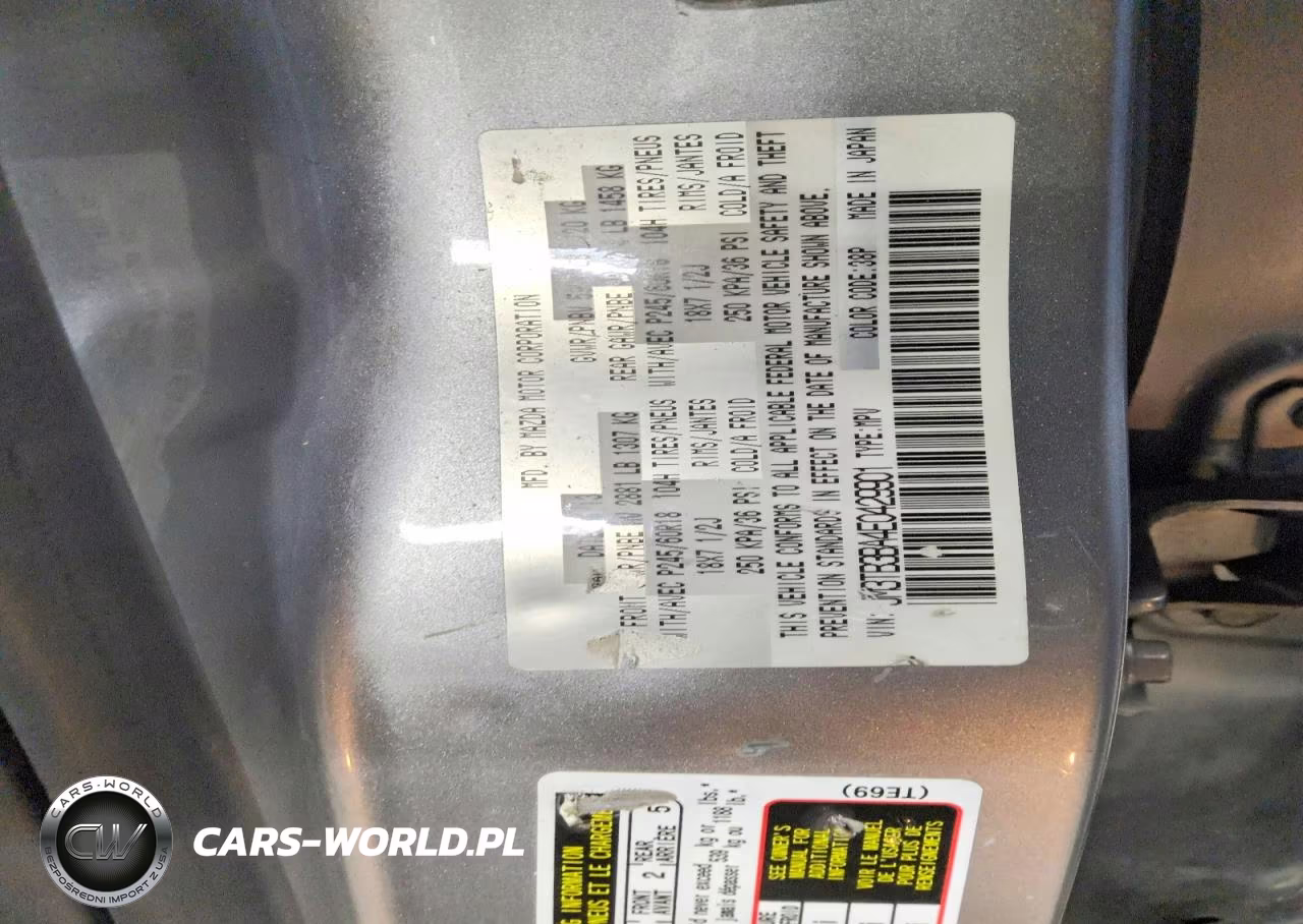 2014 Mazda Cx-9 Sport VIN:JM3TB3BA4E0429901 - 13