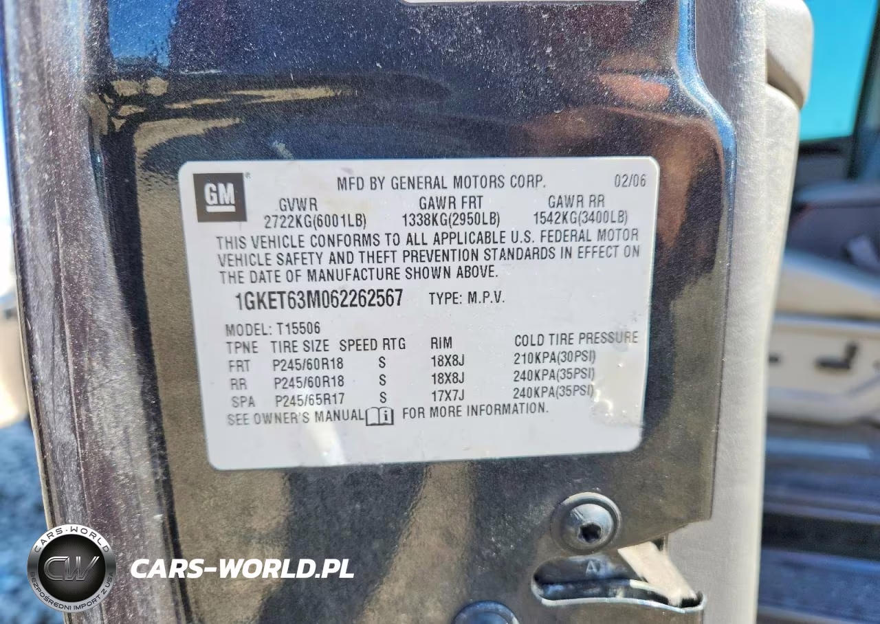 2006 GMC Envoy Denali VIN:1GKET63M062262567 - 13