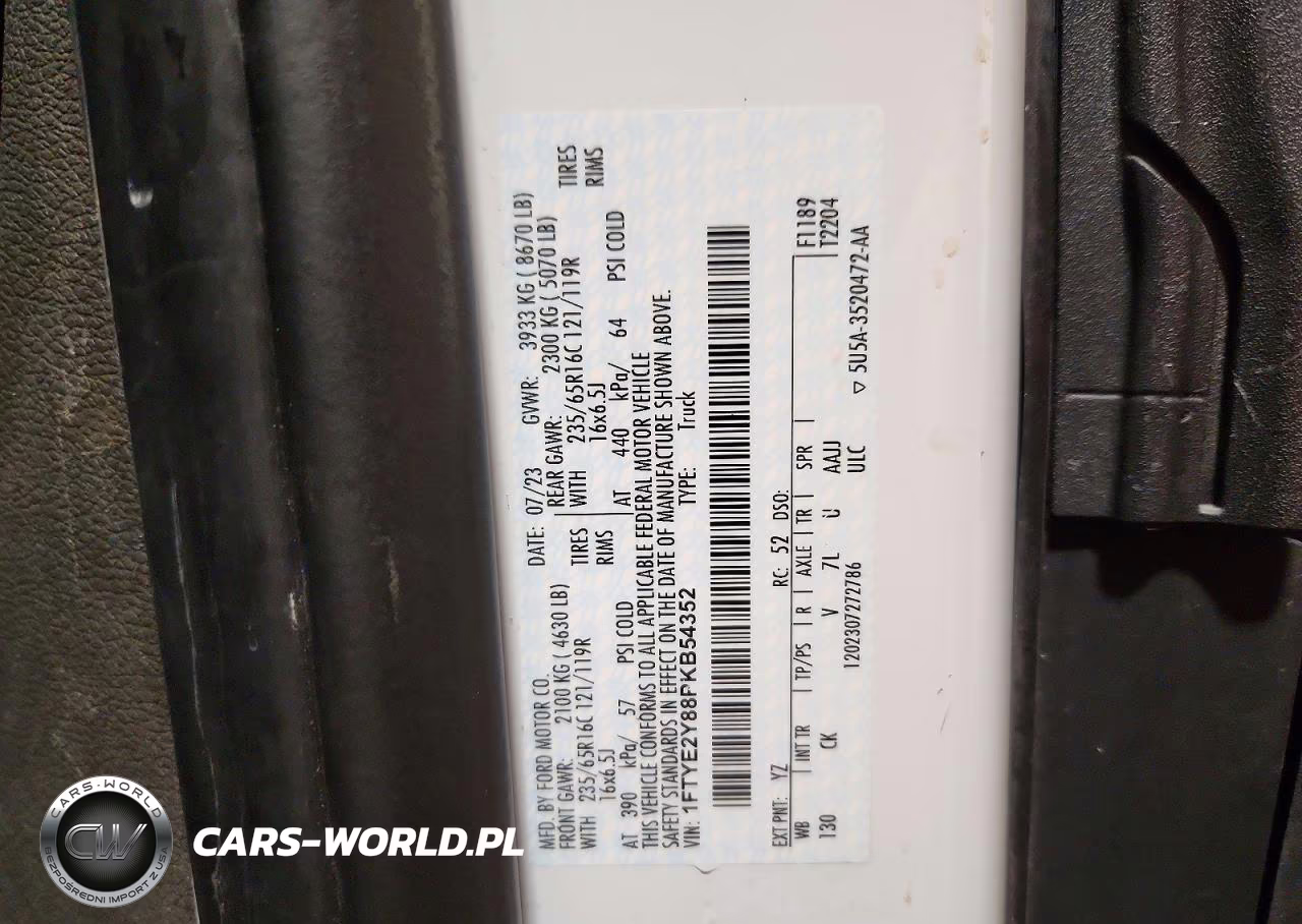 2023 Ford Transit T-150 VIN:1FTYE2Y88PKB54352 - 14