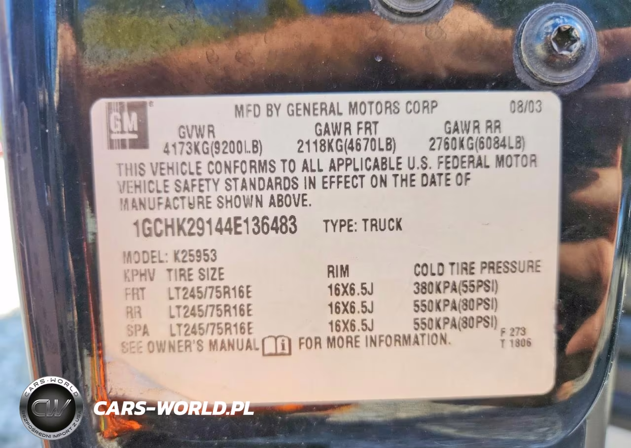 2004 Chevrolet Silverado K2500 Heavy Duty VIN:1GCHK29144E136483 - 13