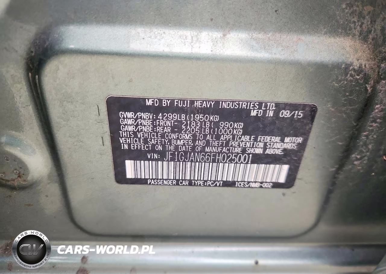 2015 Subaru Impreza Limited VIN:JF1GJAN66FH025001 - 12