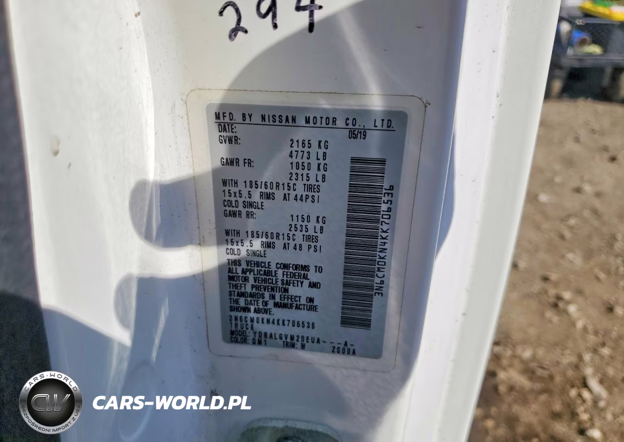 2019 Nissan Nv200 Delivery Van VIN:3N6CM0KN4KK706536 - 13