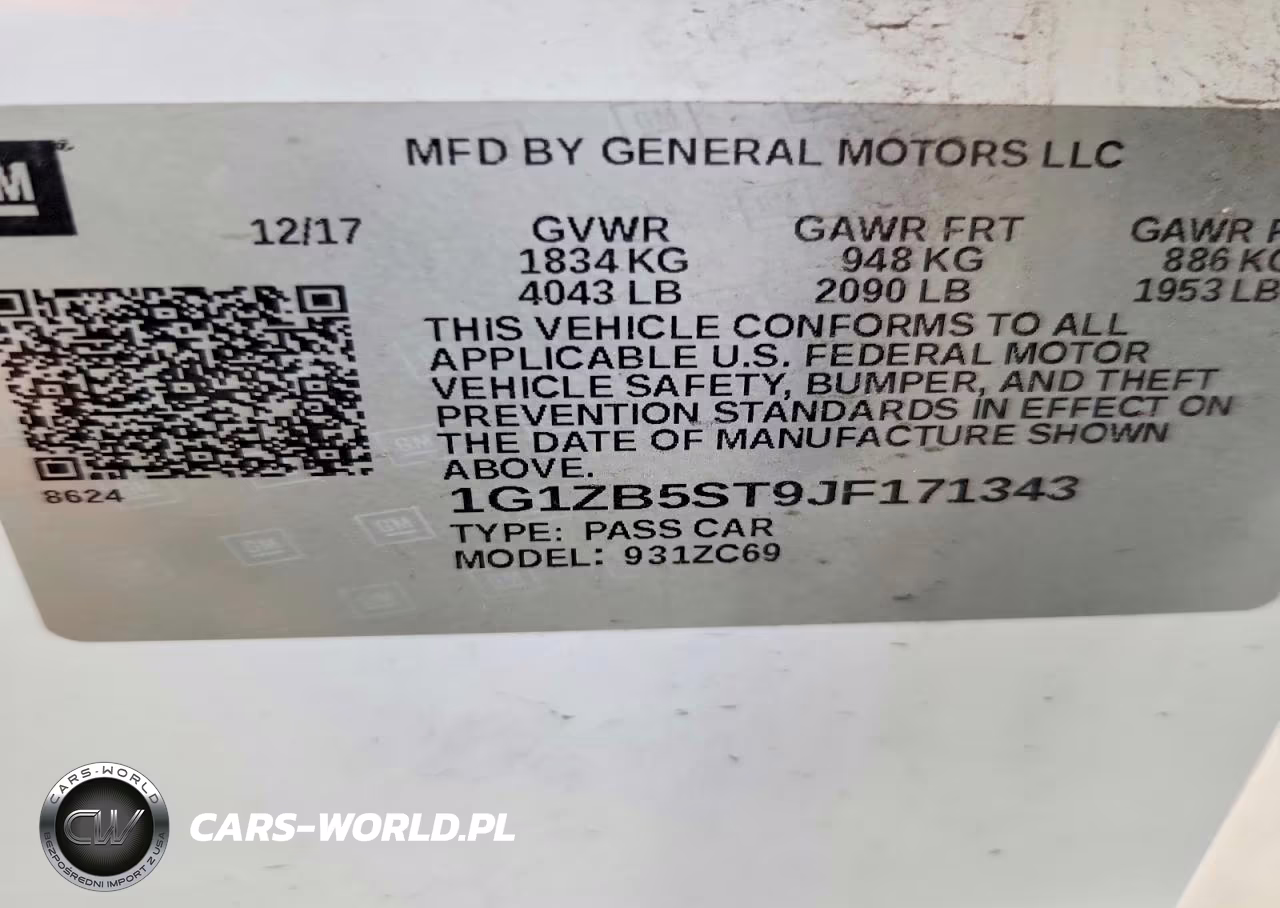 2018 Chevrolet Malibu Ls VIN:1G1ZB5ST9JF171343 - 12
