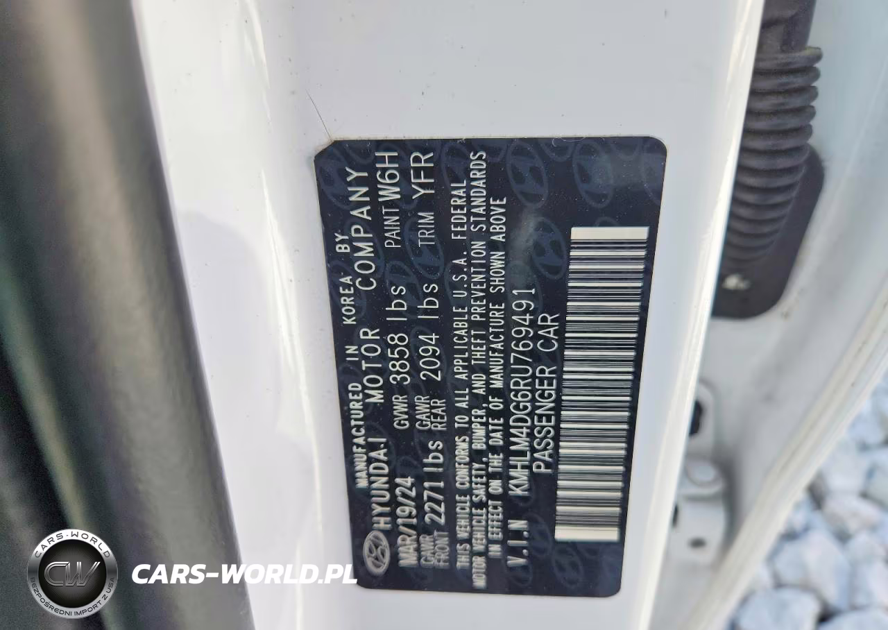 2024 Hyundai Elantra Sel VIN:KMHLM4DG6RU769491 - 12