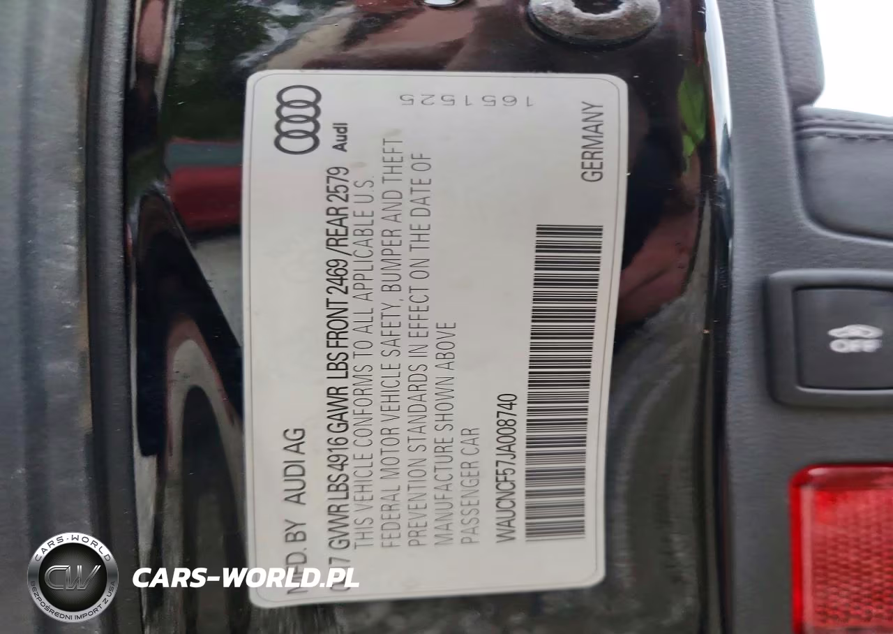 2018 Audi A5 Prestige VIN:WAUCNCF57JA008740 - 12