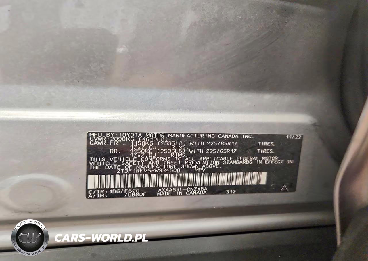 2023 Toyota Rav4 Le VIN:2T3F1RFV5PW334500 - 13