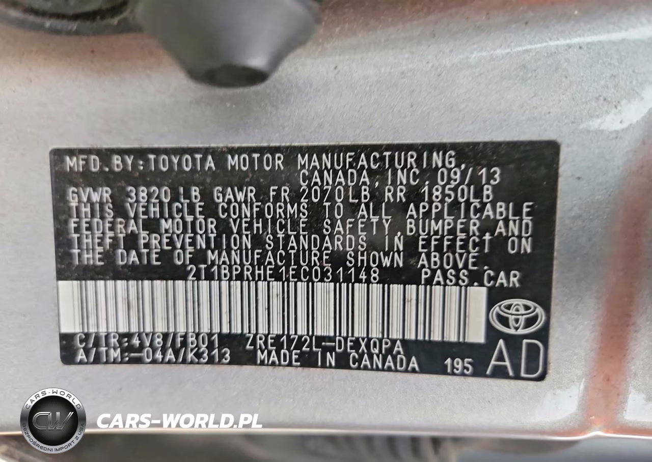 2014 Toyota Corolla Le Eco VIN:2T1BPRHE1EC031148 - 13