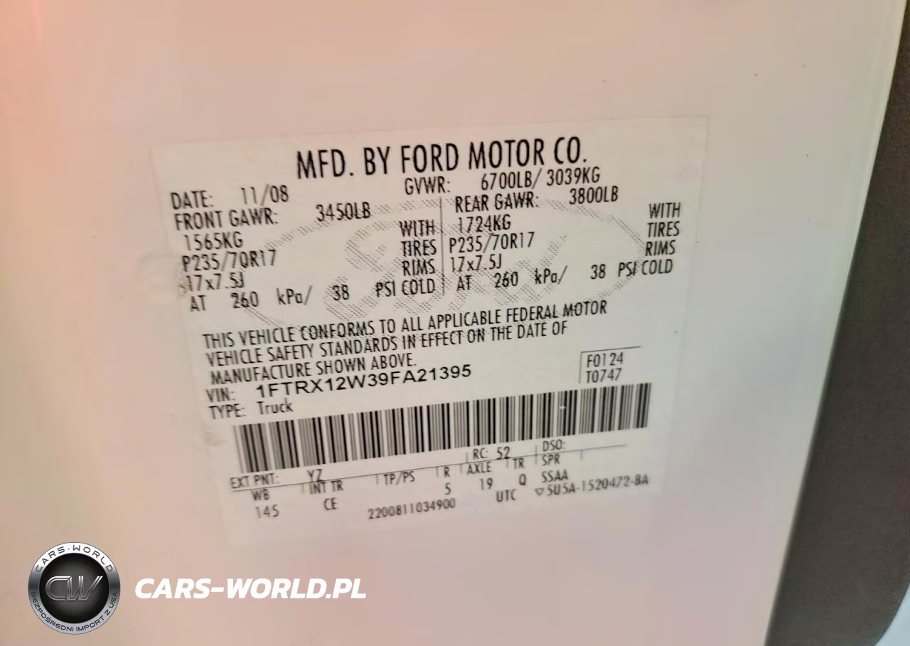 2009 Ford F150 Super Cab VIN:1FTRX12W39FA21395 - 13