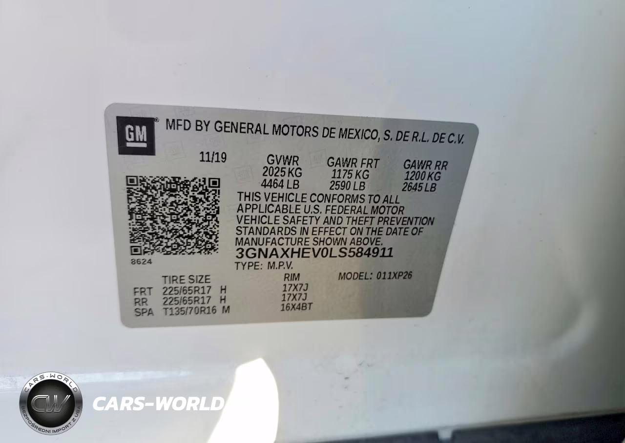 2020 Chevrolet Equinox Ls VIN:3GNAXHEV0LS584911 - 12