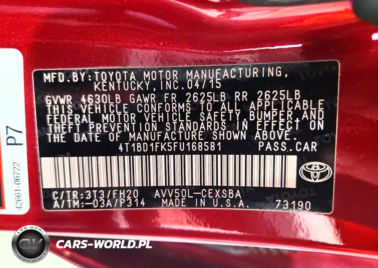 2015 Toyota Camry Hybrid Se VIN:4T1BD1FK5FU168581 - 13