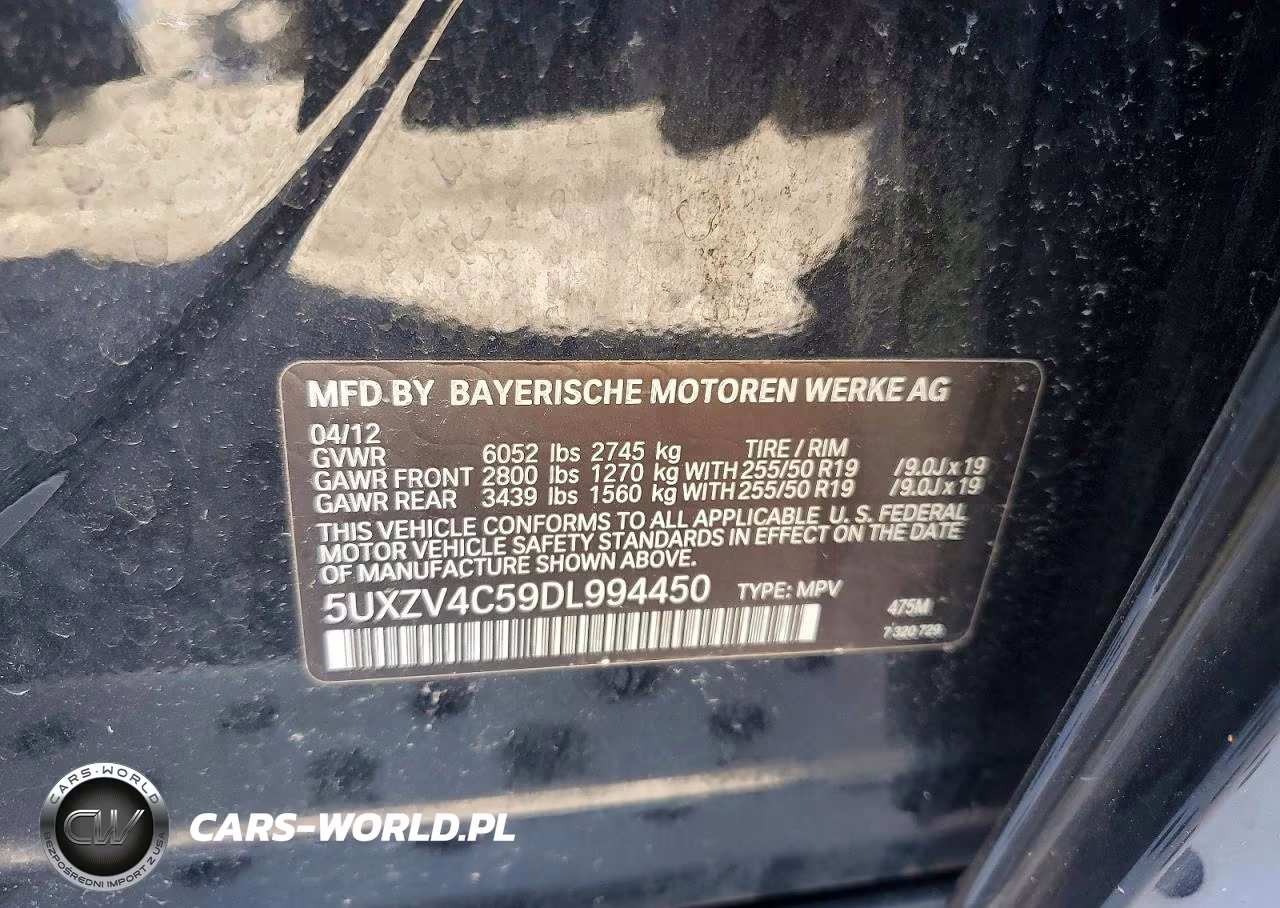 2013 BMW X5 xDrive35I VIN:5UXZV4C59DL994450 - 13