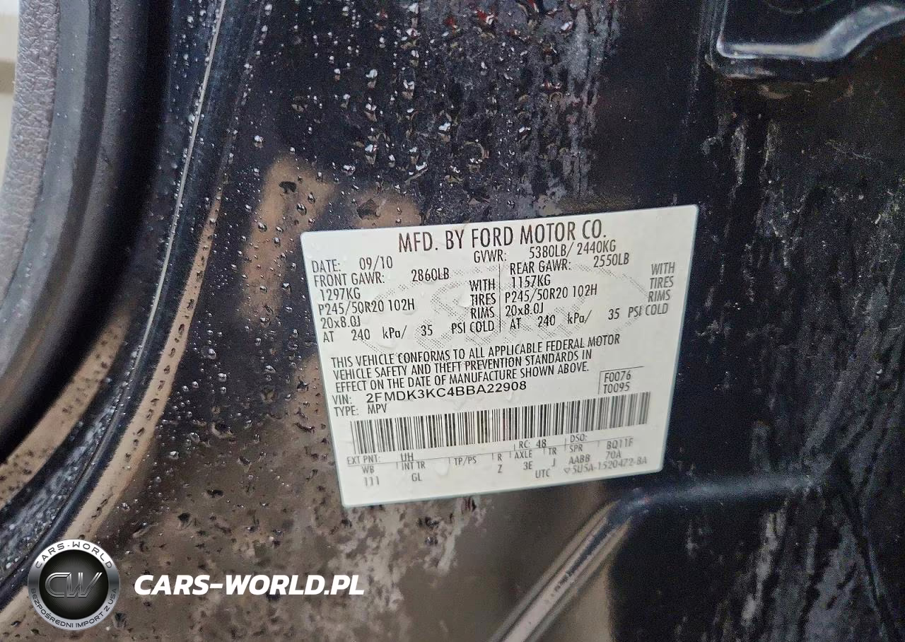 2011 Ford Edge Limited VIN:2FMDK3KC4BBA22908 - 14