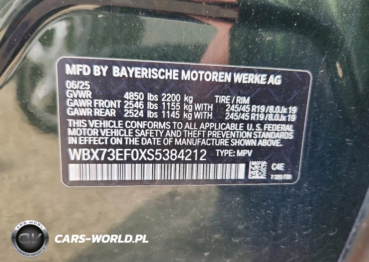 2025 BMW X1 xDrive28I VIN:WBX73EF0XS5384212 - 13