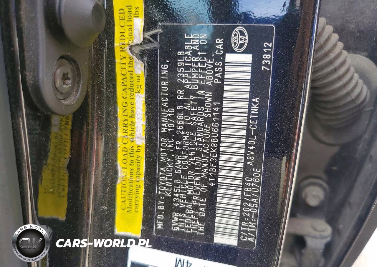 2011 Toyota Camry Le VIN:4T1BF3EK8BU661141 - 13