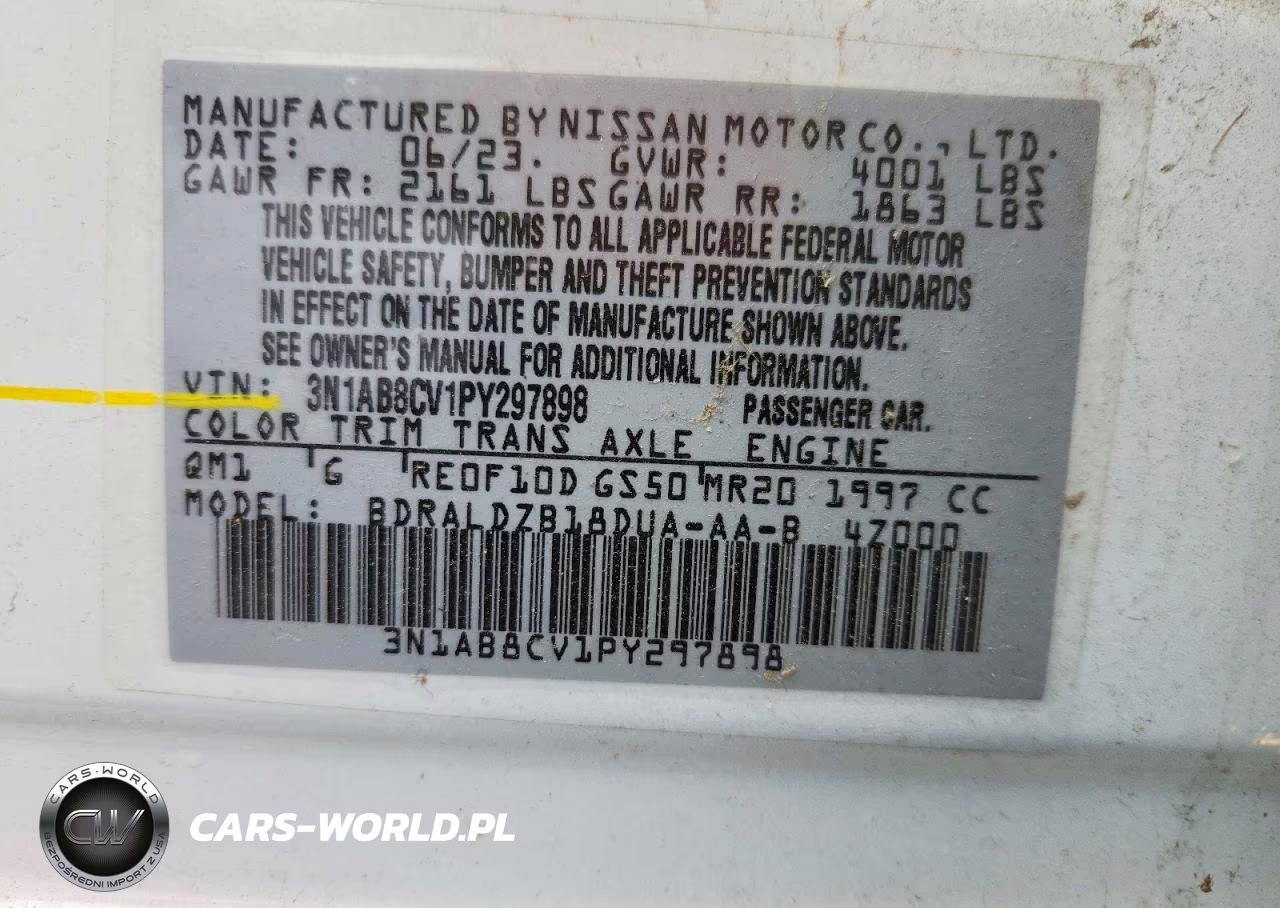 2023 Nissan Sentra Sv VIN:3N1AB8CV1PY297898 - 12
