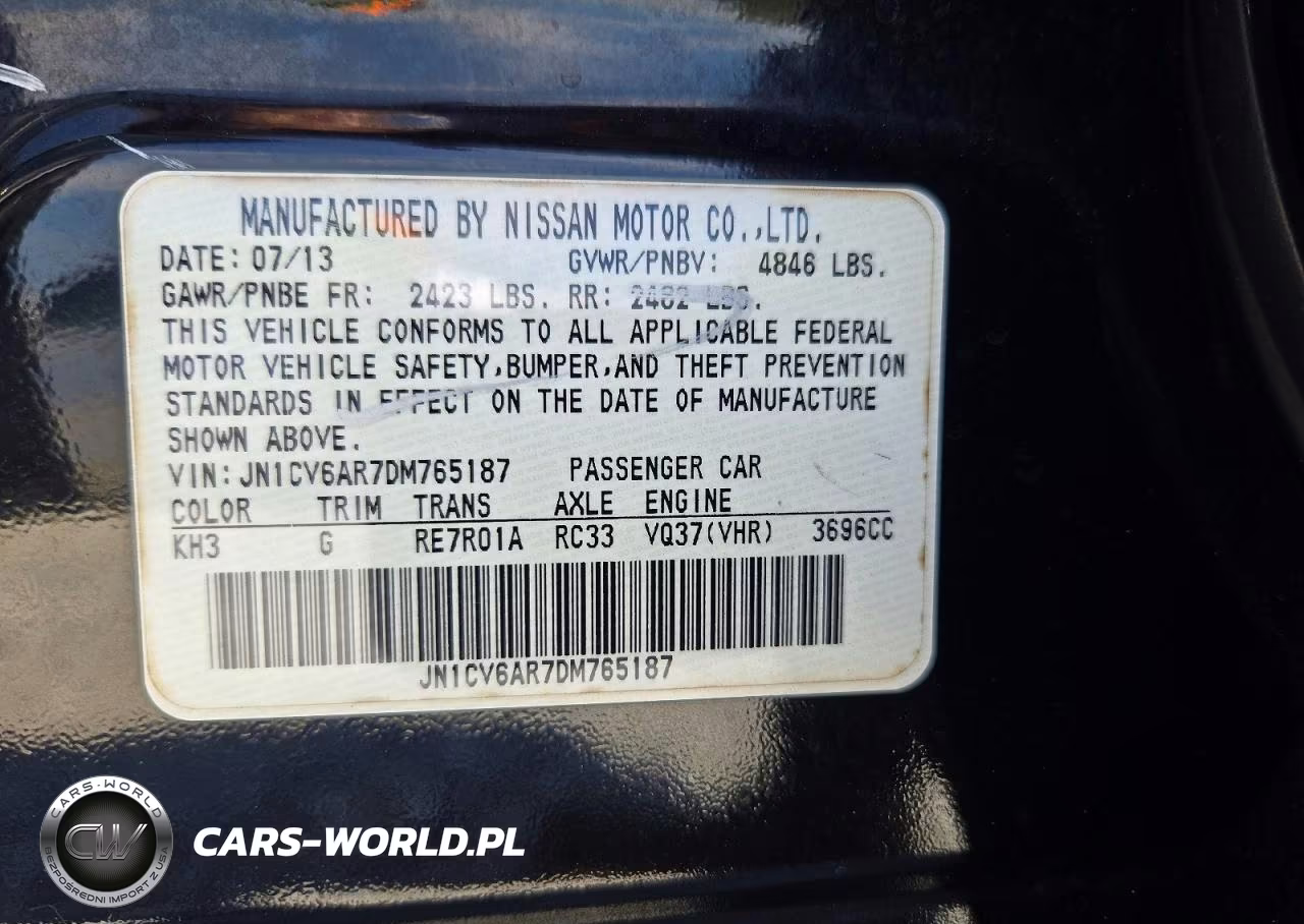 2013 Infiniti G37 VIN:JN1CV6AR7DM765187 - 12