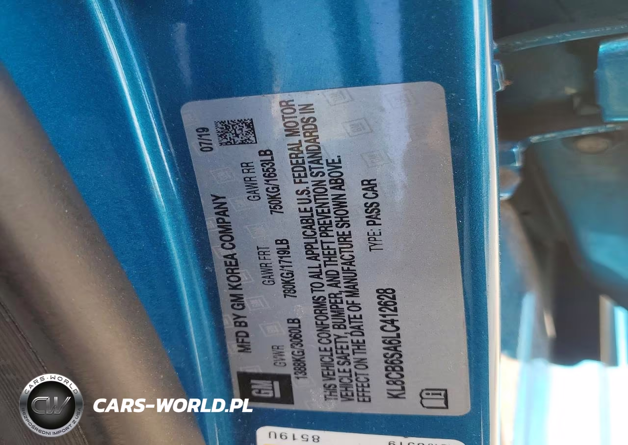 2020 Chevrolet Spark Ls VIN:KL8CB6SA6LC412628 - 12