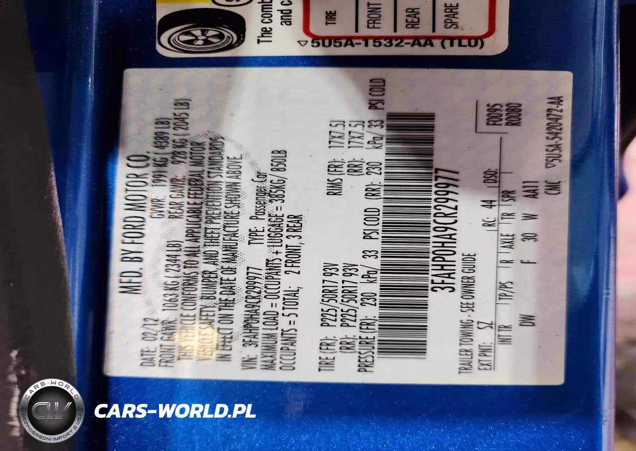 2012 Ford Fusion Se VIN:3FAHP0HA9CR299977 - 12