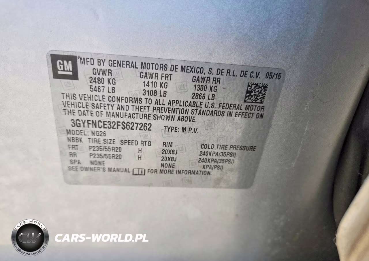 2015 Cadillac Srx Performance Collection VIN:3GYFNCE32FS627262 - 13