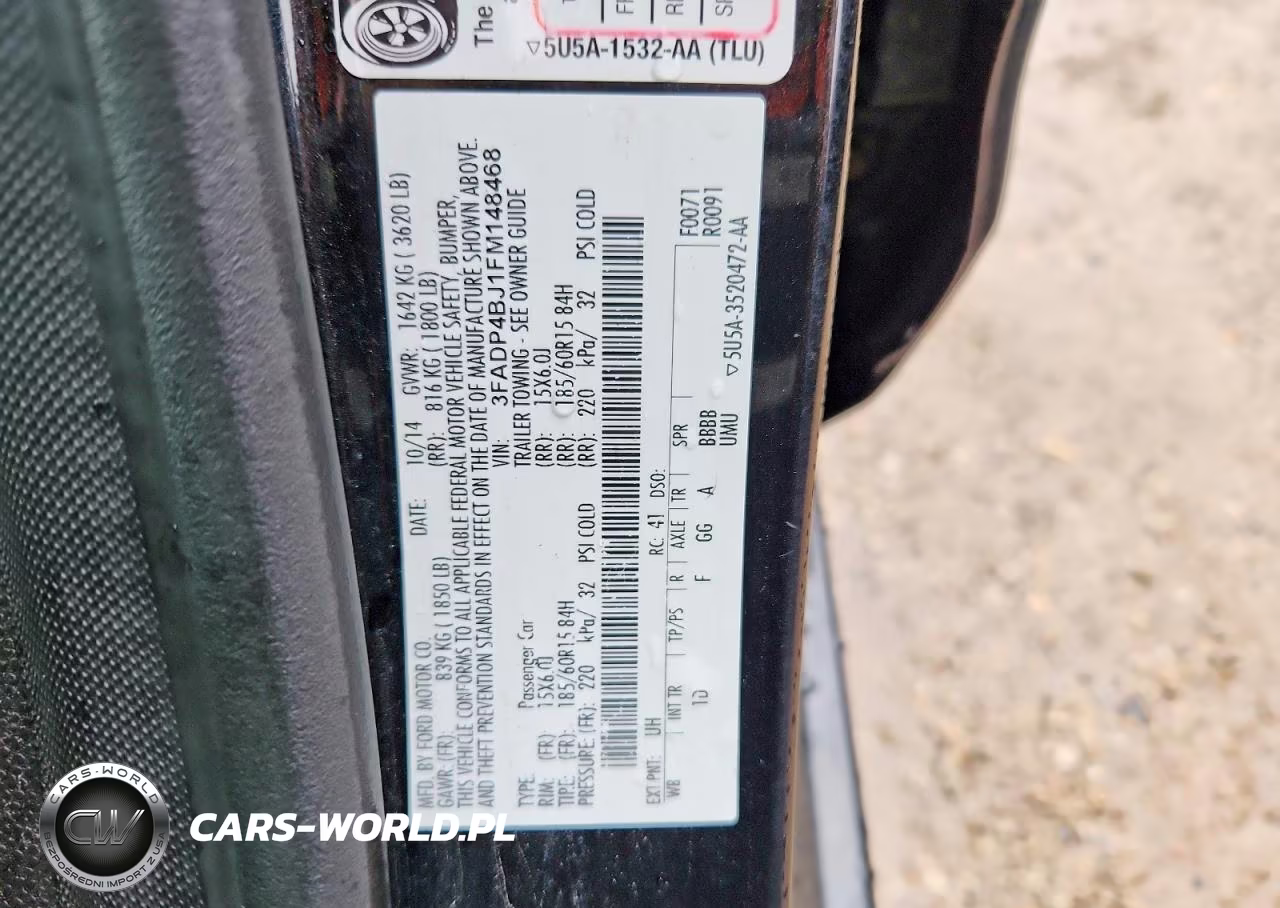 2015 Ford Fiesta Se VIN:3FADP4BJ1FM148468 - 12