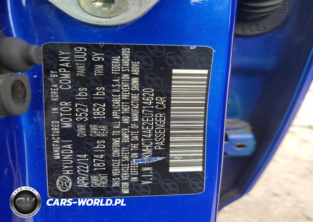 2014 Hyundai Accent Gls VIN:KMHCT4AE2EU714620 - 12