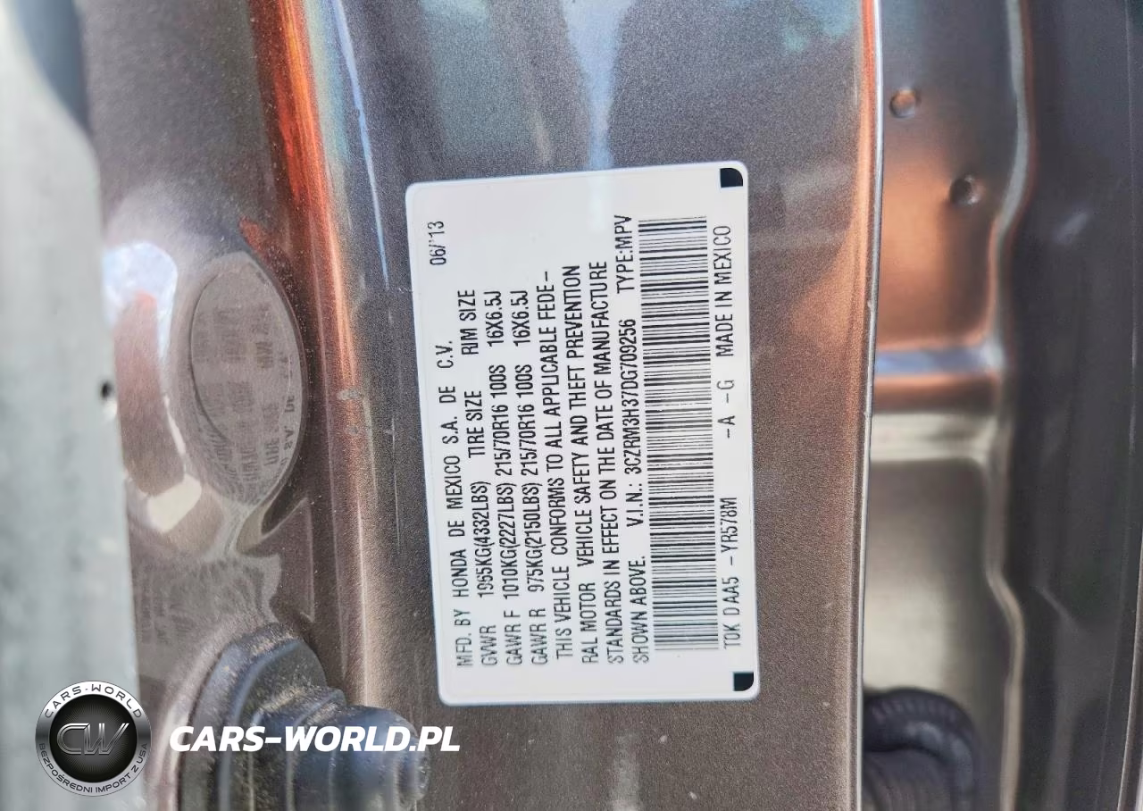 2013 Honda Cr-V Lx VIN:3CZRM3H37DG709256 - 14