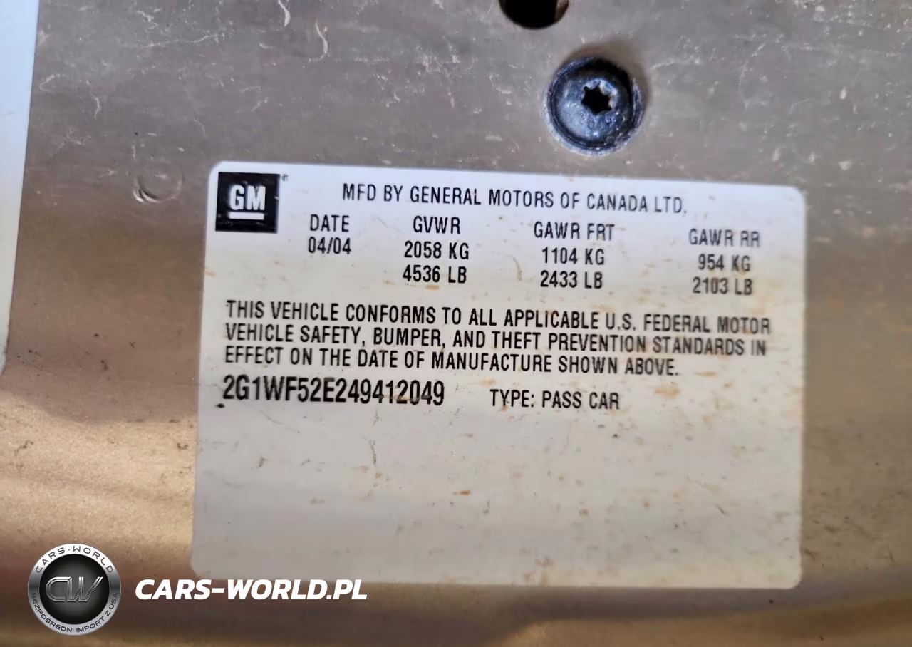 2004 Chevrolet Impala VIN:2G1WF52E249412049 - 12