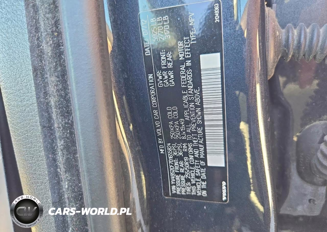 2013 Volvo Xc90 R Design VIN:YV4952CF7D1655824 - 13