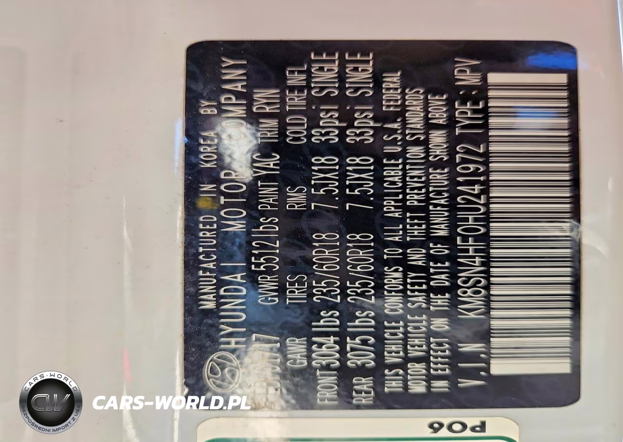 2017 Hyundai Santa Fe Se VIN:KM8SN4HF0HU241972 - 13
