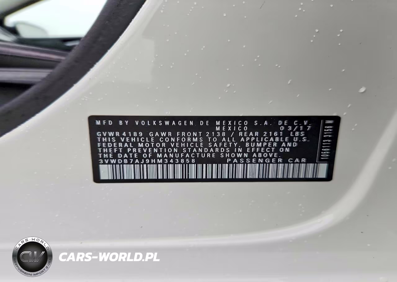 2017 Volkswagen Jetta Se VIN:3VWDB7AJ9HM343858 - 12