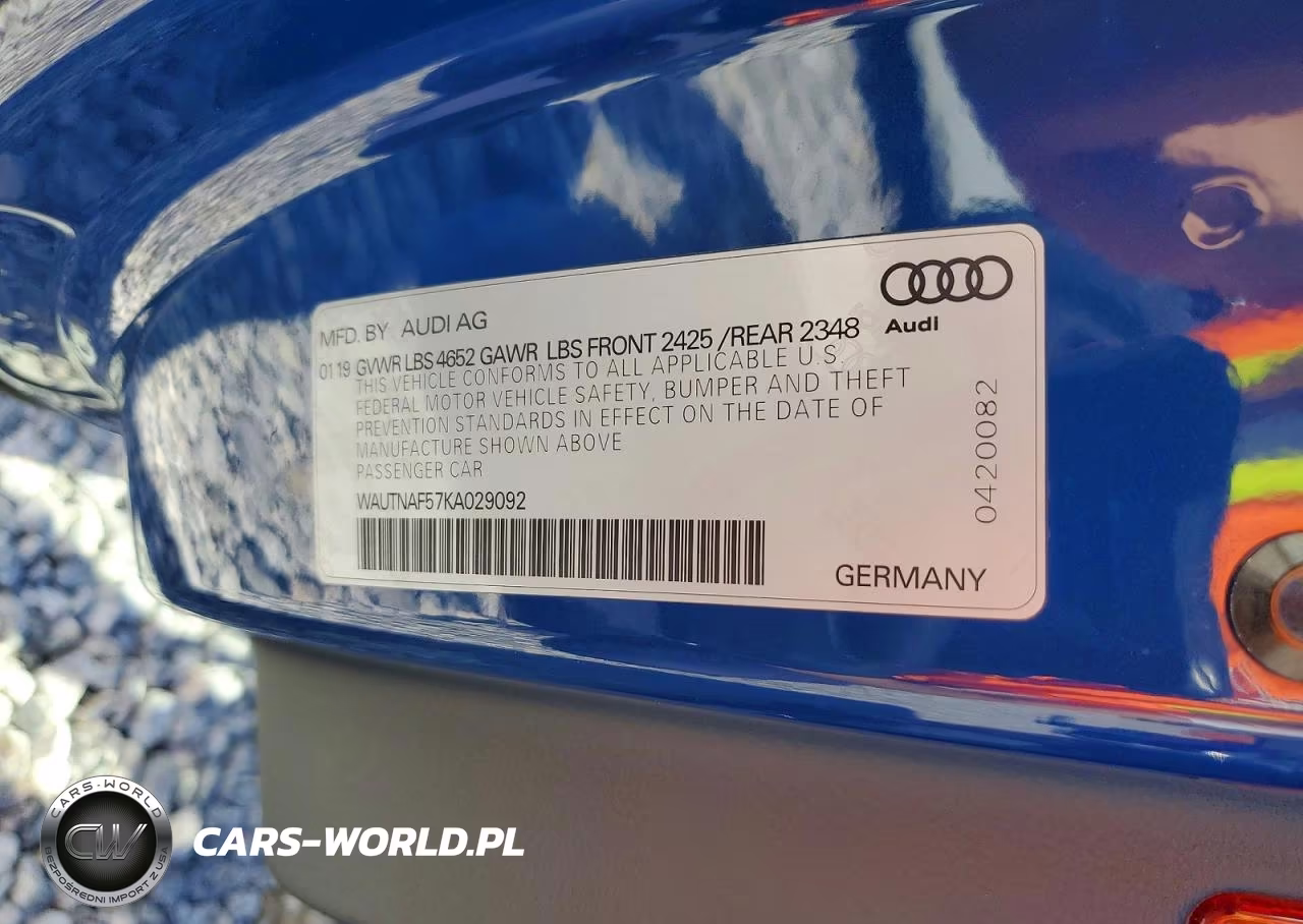 2019 Audi A5 Premium Plus VIN:WAUTNAF57KA029092 - 13