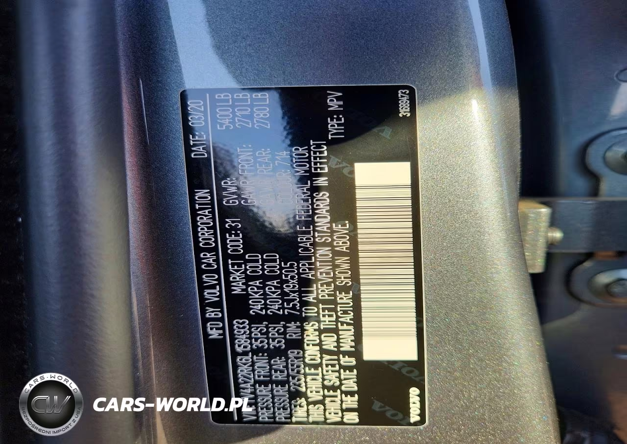 2020 Volvo Xc60 T6 Momentum VIN:YV4A22RK6L1584933 - 12