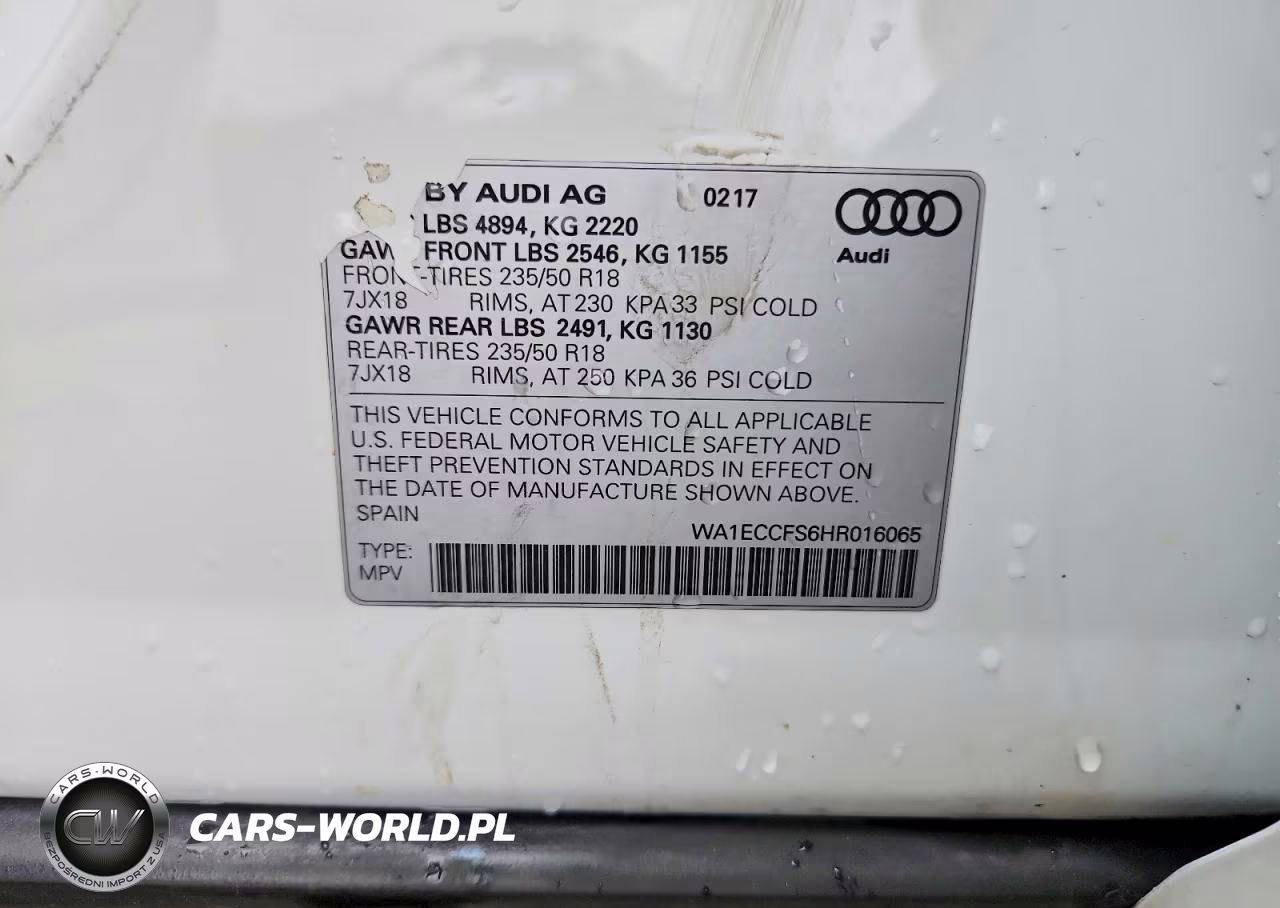 2017 Audi Q3 Premium VIN:WA1ECCFS6HR016065 - 13