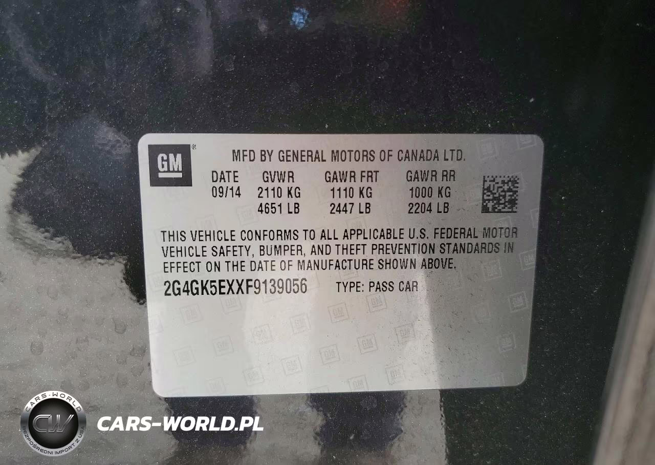 2015 Buick Regal VIN:2G4GK5EXXF9139056 - 12